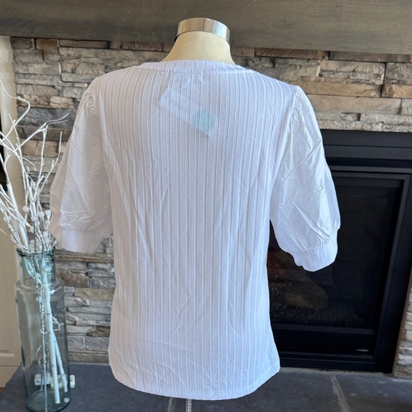 Design History White Ribbed Blouse - Picture 8 of 12